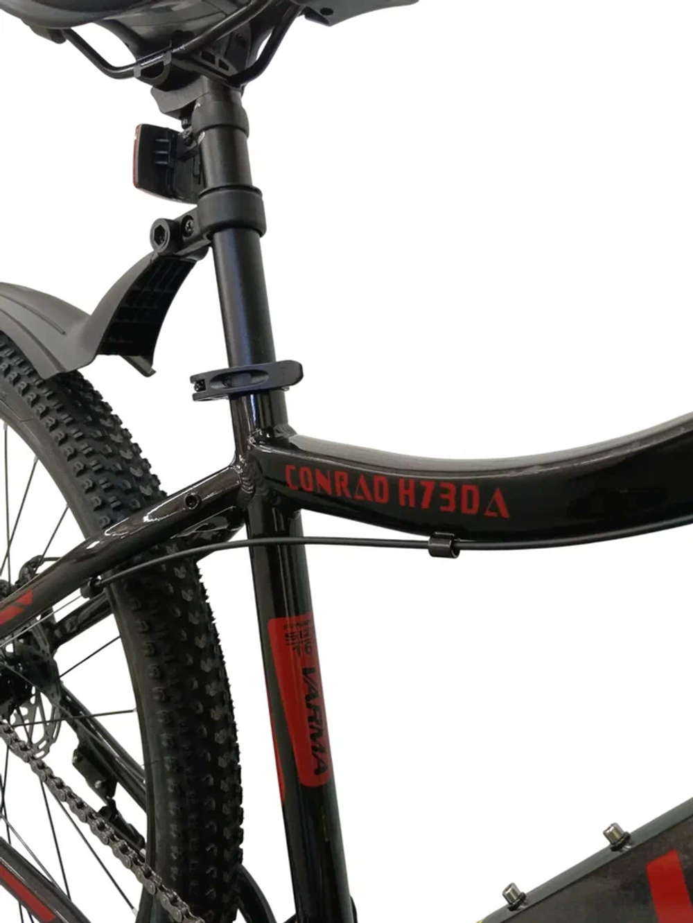 Велосипед 27.5" VARMA CONRAD H73DA р.16" 7ск. Чёрно-красный