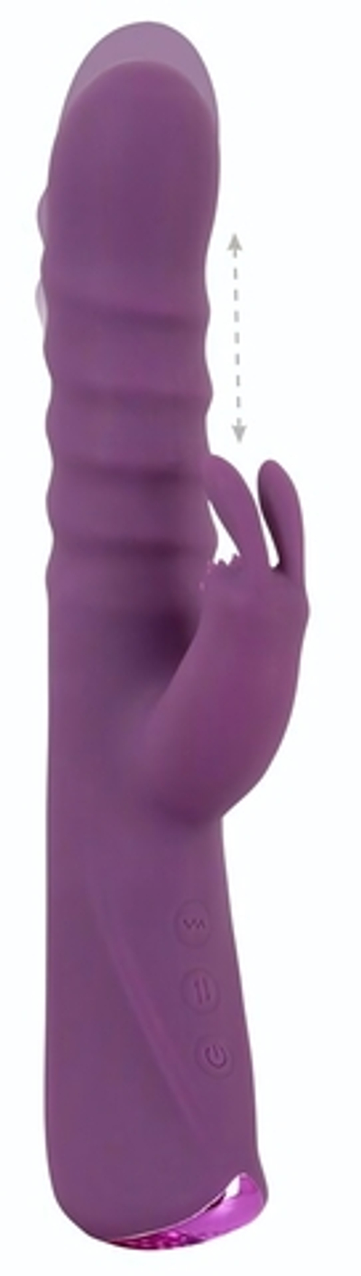 Фиолетовый вибратор-кролик 2 Function Rabbit Vibrator - 23,7 см. (Цвет: фиолетовый)