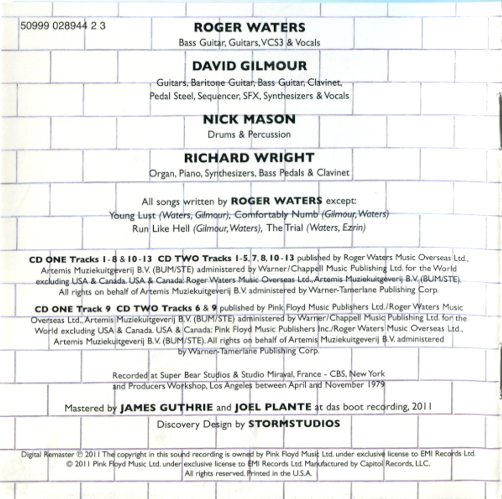 Pink Floyd / The Wall (2CD)