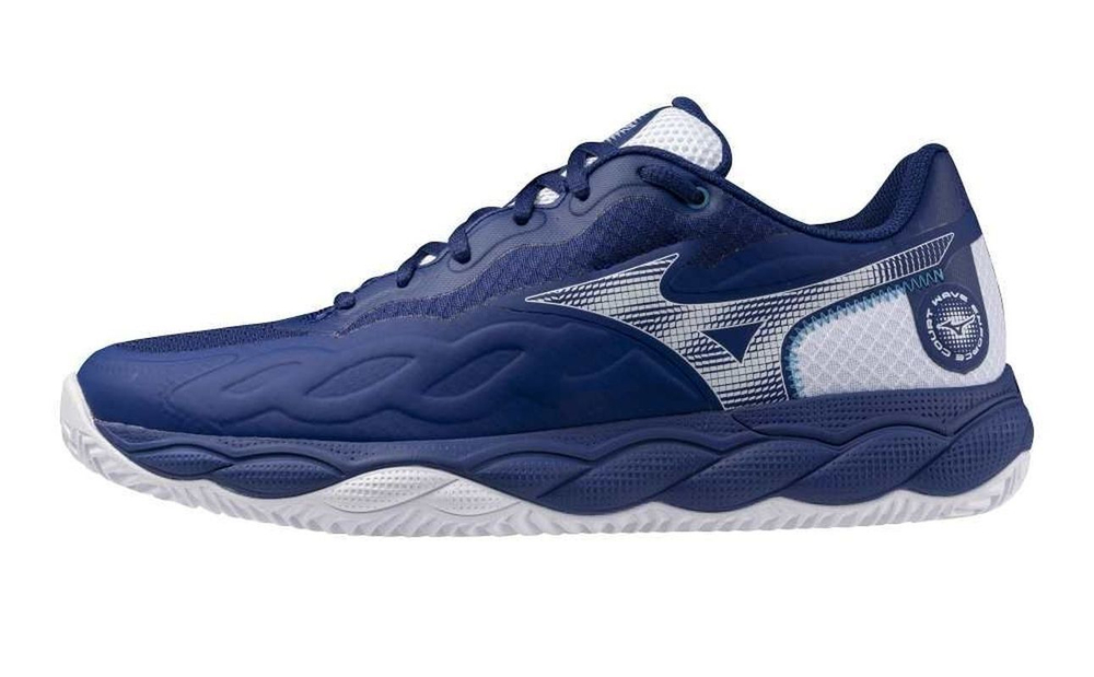 Мужские кроссовки теннисные Mizuno Wave Enforce Court CC - небесный
