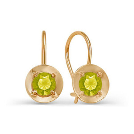 Серьги из золота с фианитами