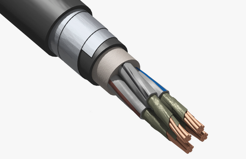 Кабель медный силовой бронированный ВБШвнг(А)-FRLS ХЛ 4х2,5-1 (ож) ГОСТ