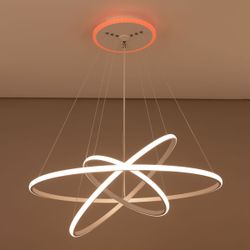 Citilux Неон Смарт CL731A090E RGB Умная подвесная люстра Белая