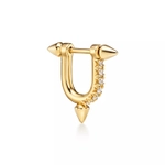 Серьги из жёлтого золота 18k с бриллиантами ,Tiffany 💎 Titan Pharrell Williams