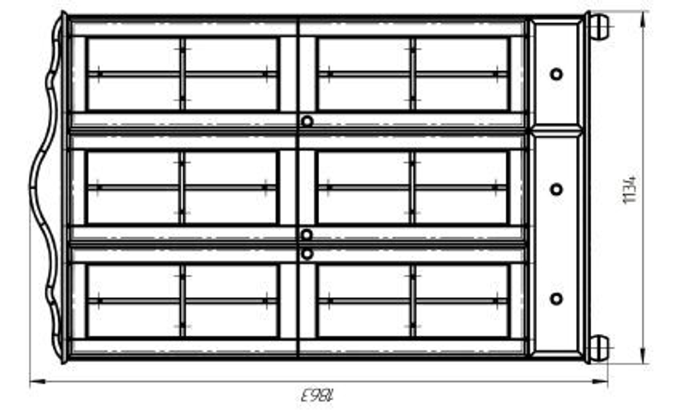 ФУРНИТУРА Шкаф с витриной Бритта трехдверная, бейц