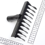 Грабли витые 10 зубьев узкий шаг металл d30мм