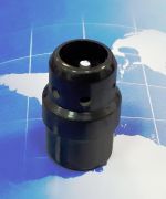 4298290 Распределитель газа (газораспределитель / диффузор) чёрный, пластиковый для сварочных горелок полуавтоматической сварки PMT35, PMT42W, MMT35, MMT42W, WS35W, WS42W kemppi кемпи