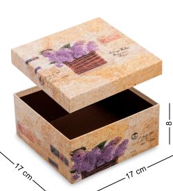 WG-23-B Набор коробок из 3шт «Квадрат» цв.коричневый