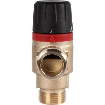 Термостатический клапан Rommer 1" НР 30-65°С, kv 2,3, центральное смешивание (RVM-1131-236525)