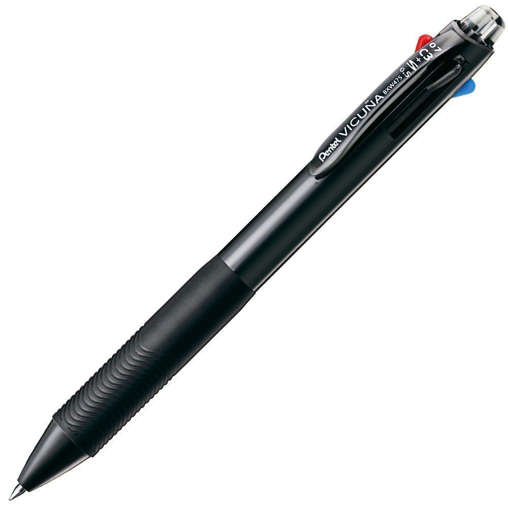 Мультиручка Pentel Vicuna 3C+S 07 чёрная