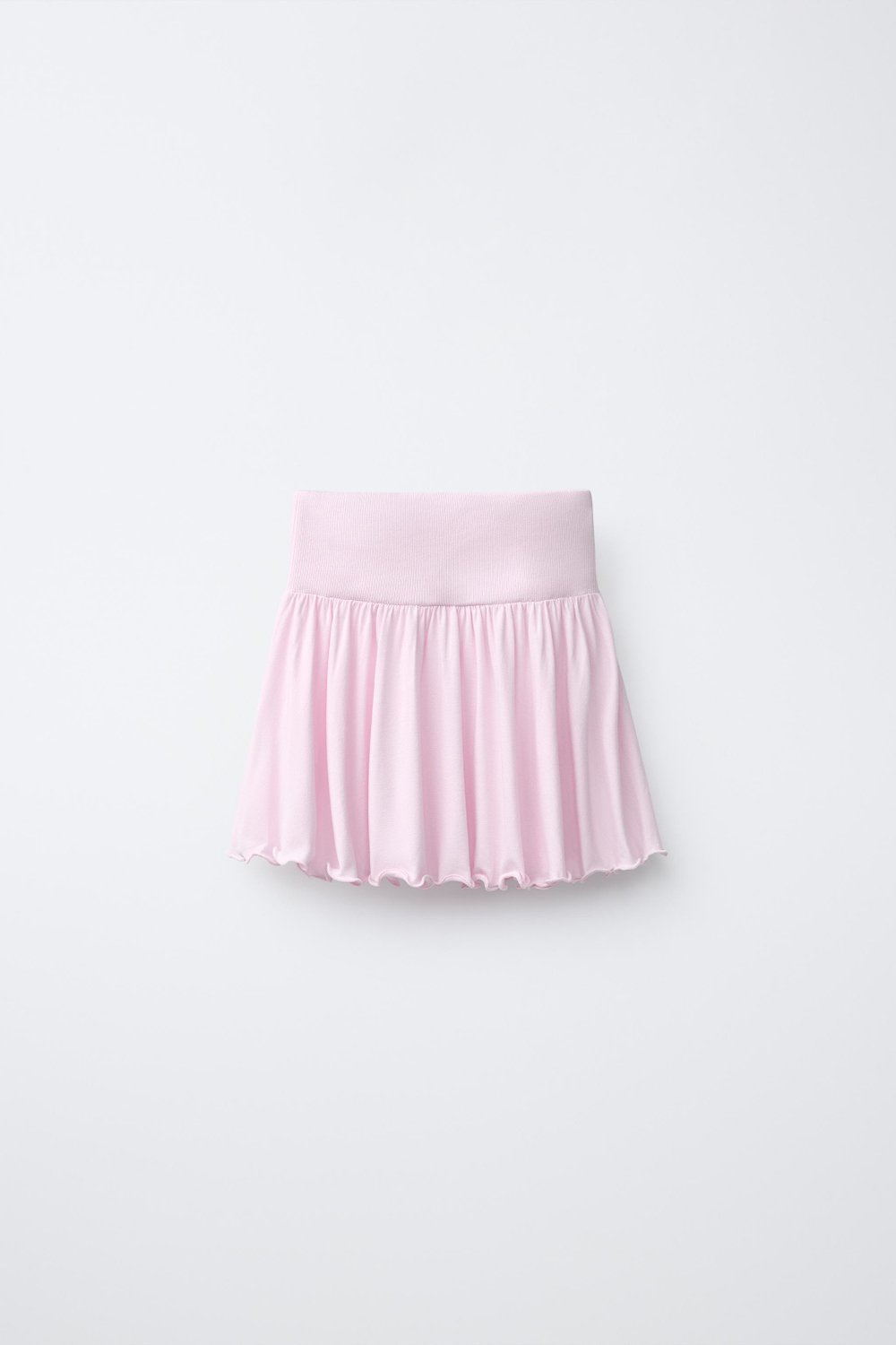 ZARA ЮБКА С ЗАКЛЕПКАМИ И ВОЛАНАМИ, РОЗОВЫЙ