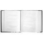 Фотоальбом BRAUBERG на 304 фотографии 10х15 см, твердая обложка, "Пейсли", черный с бирюзовым, 390674