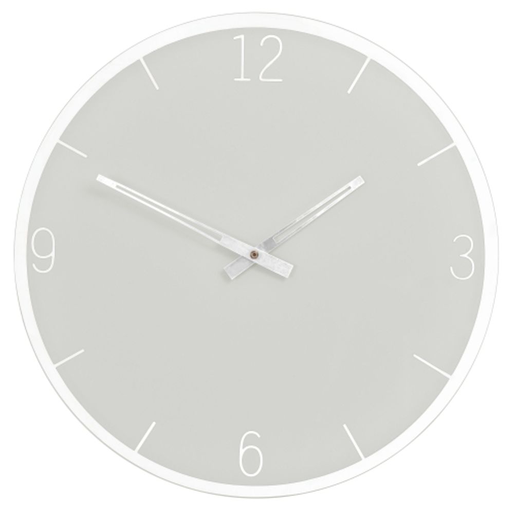 Innova Часы W09655, муранское стекло, диаметр 35 см, цвет серый | Innova