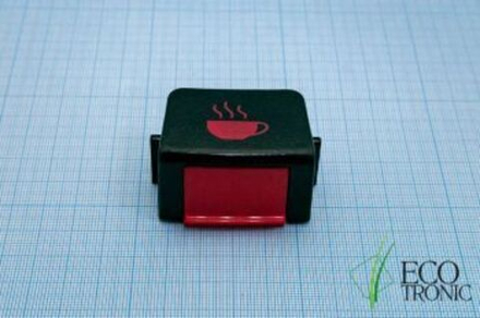 Клавиша подачи воды к мод. C8, C10-LX, С11 (горячей) с защитой черная