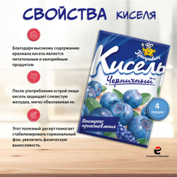 Кисель быстрого приготовления Приправыч Черника, 110 гр. 1 шт.