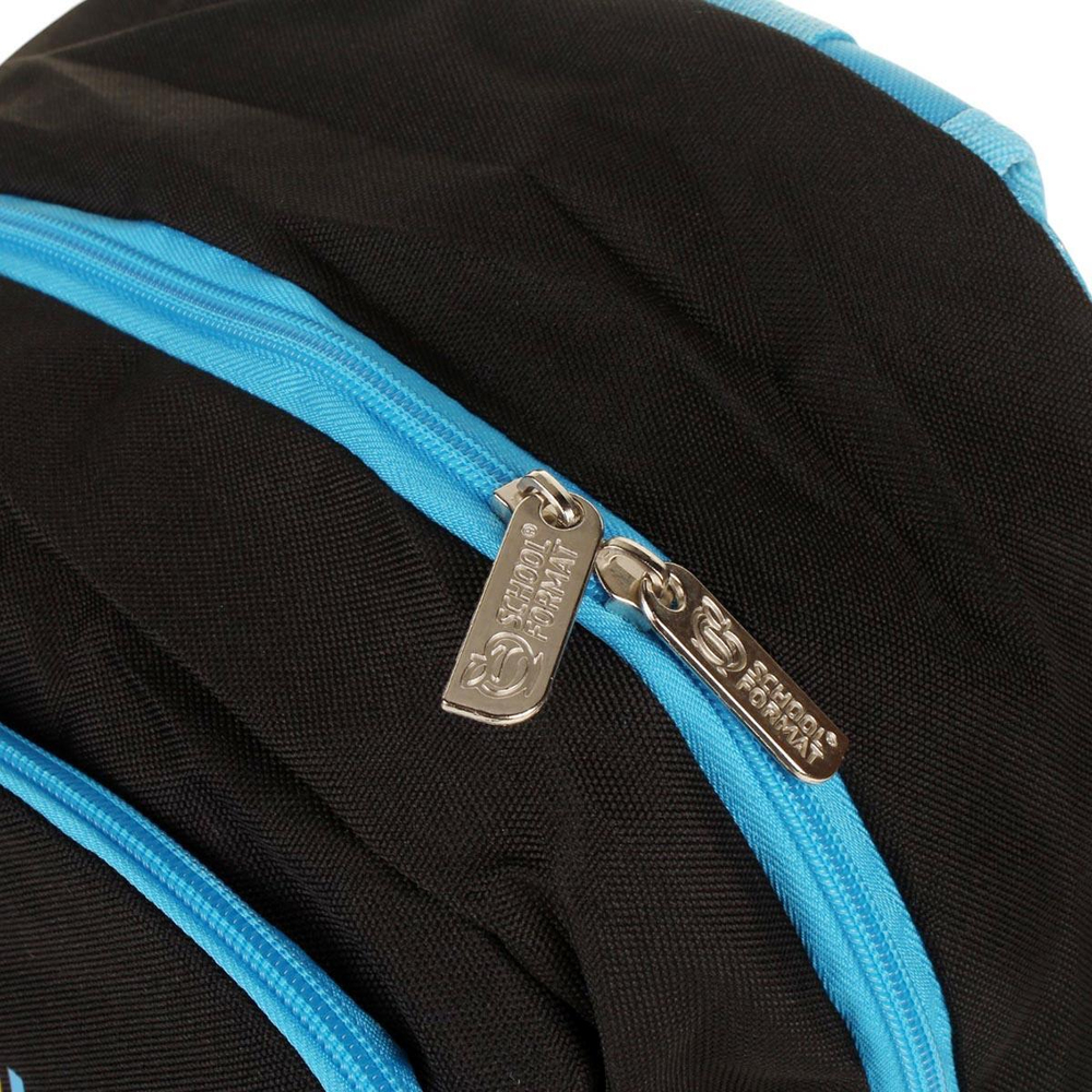 Рюкзак 42х31х16см. Soft 2 "Keep going" 21л. 2 отд. мягкий, молния, черный (Schoolformat)