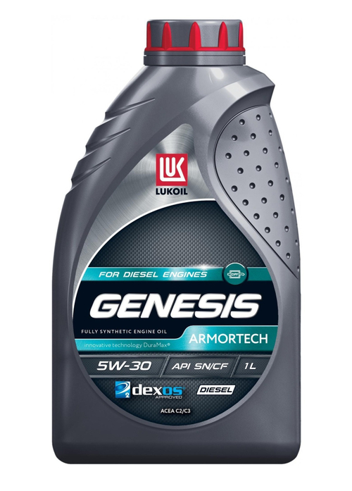 Масло моторное Лукойл Genesis Armortech Diesel 5W-30 SN/SF C2/C3 синтетическое 1л