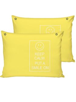 Постельное белье Полисатин Simple House "SMILE/SMILE (компаньон)" 2-спальное Наволочка 50х70 см 2 шт Простынь 240x215 см Пододеяльник 175x215 см