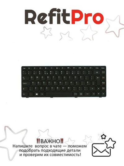 Клавиатура для Ноутбука Lenovo G400 / G410 английская, черная (25212093)