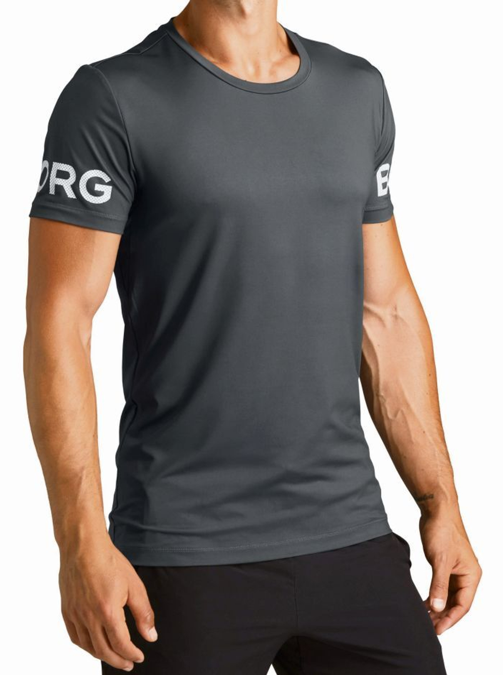Футболка мужская теннисная Björn Borg Tee M - grey shade