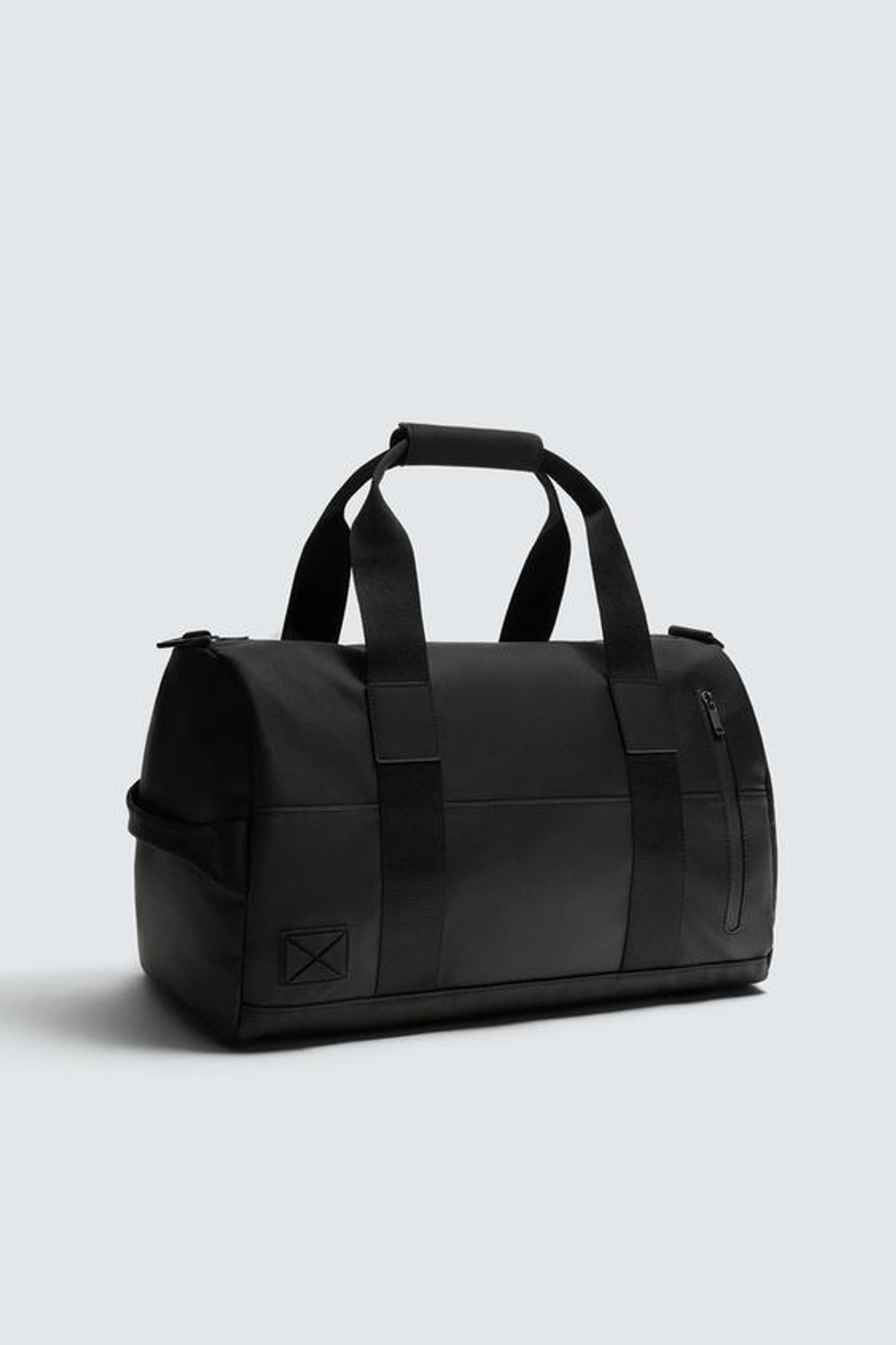 ZARA ДОРОЖНАЯ СУМКА С ТЕКСТУРОЙ, ЧЕРНЫЙ