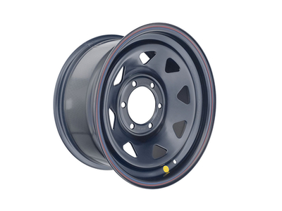 Диск усиленный стальной черный 6x139,7 8xR16 d110 ET+10 (треугольник мелкий) 1680-63910BL+10A17X