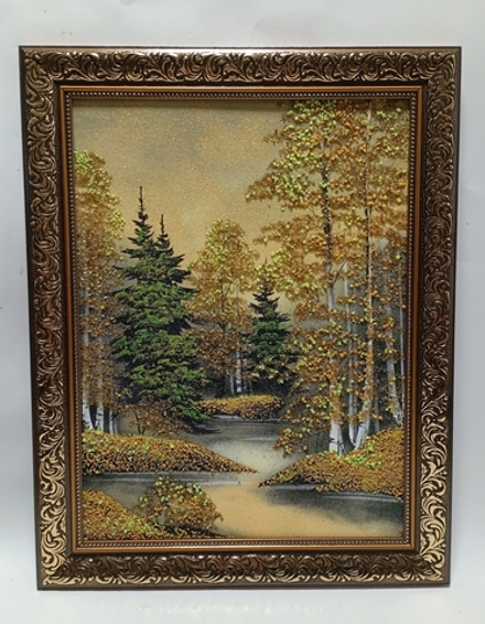 Картина "Осенний закат"47-37 см