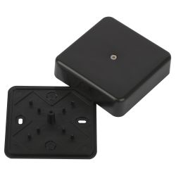 Распаячная коробка ЭРА BS-B-75-75-20 для кабель-канала черная 75х75х20мм IP40