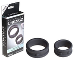 Два широких силиконовых кольца Max-Width Silicone Rings (Цвет: черный)