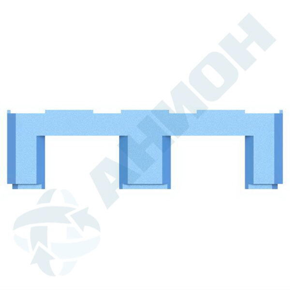 Поддон пластиковый 1200 х 800 х 220 мм Анион(1200x800x220см;синий) - арт.559530