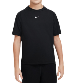 Детская теннисная футболка Nike Boys Dri-Fit Multi+ Training Top - black/white - Black