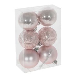 GAEM Набор из 6шт Украшение новогоднее "Шар", D 6 см, L6 W6 H7 см