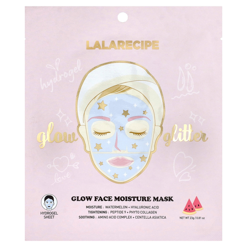 Lalarecipe, Увлажняющая косметическая маска для лица, 1 тканевая маска, 23 г (0,81 унции)