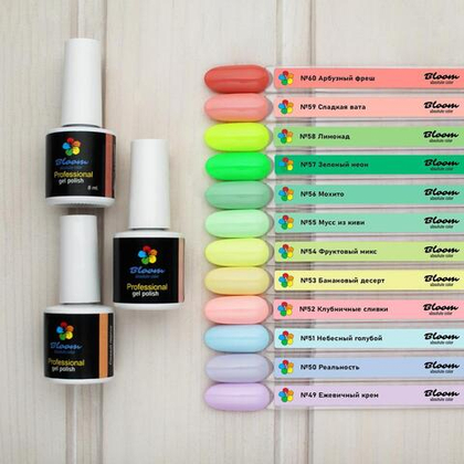 54 Фруктовый микс Гель-лак  8 мл BLOOM