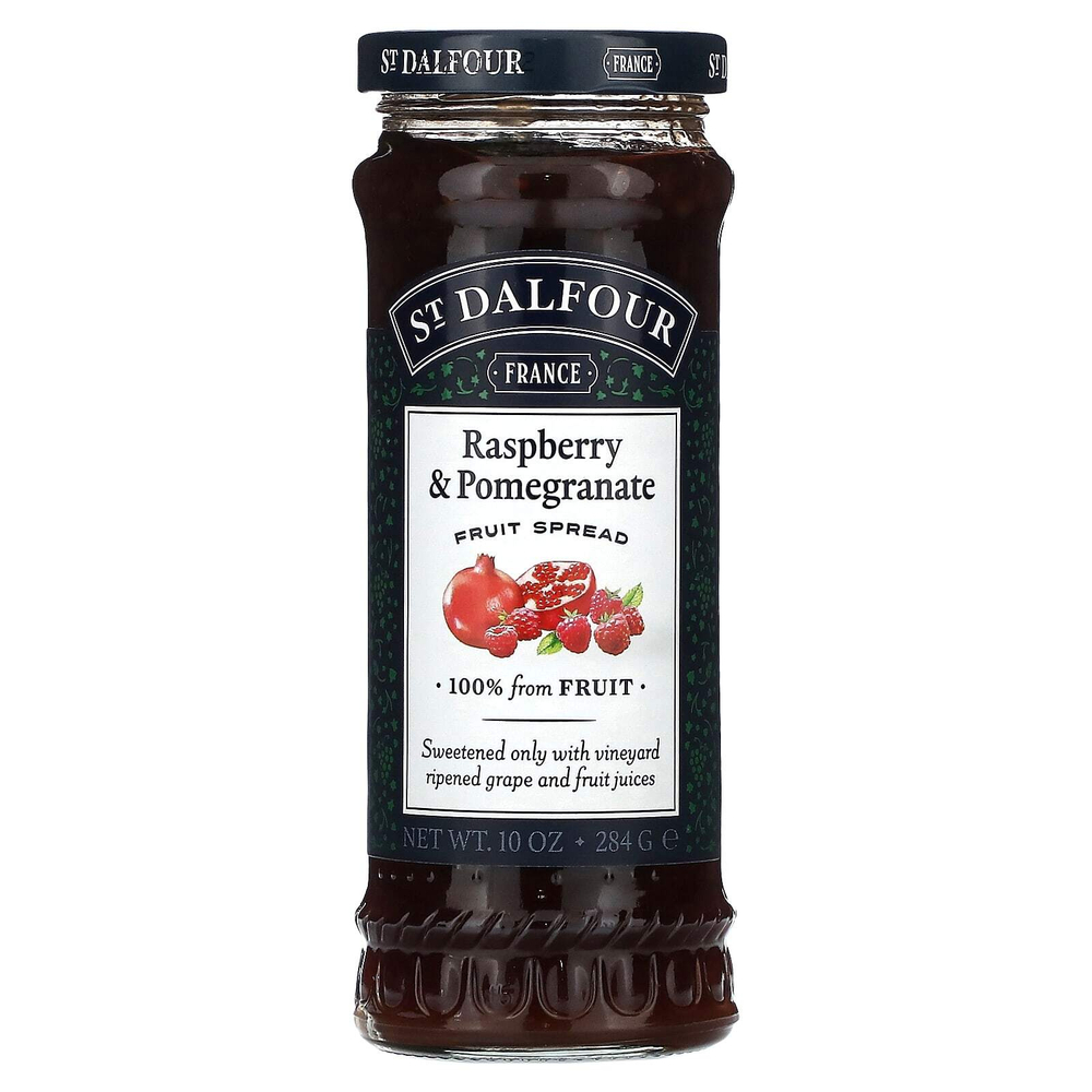 St. Dalfour, Deluxe, джем из красной малины и граната, 284 г (10 унций)
