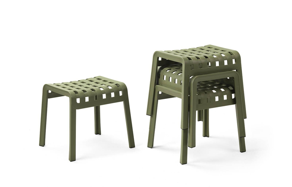 Табурет пластиковый Nardi Poggio, агава