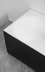 Ванна акриловая Azario LAGO BLANCO BLACK 170х75 пристенная (AZ-6724-1CLB 17075)