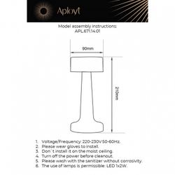 Настольная лампа декоративная Aployt Perrayn APL.671.14.01