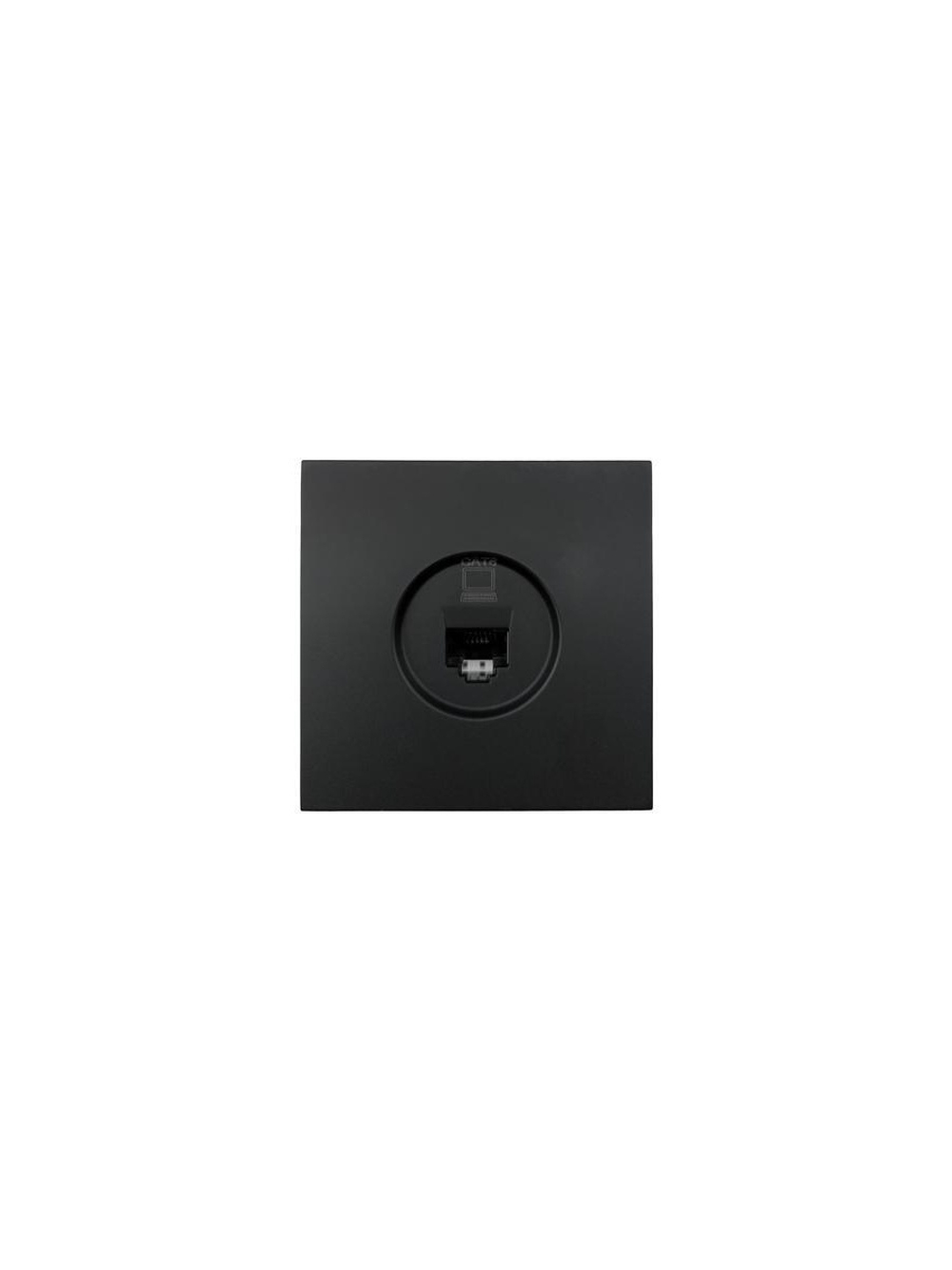 Розетка компьютерная 1-мест. СП ZIMA IP20 черн. бархат LEZARD 704-4288-140