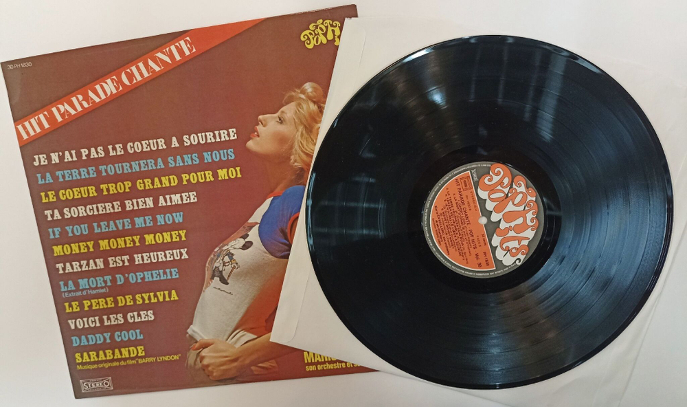 Винтажная виниловая пластинка LP Mario Cavallero Son Orchestre Et Ses Chanteurs Hit Parade Chante Pop Hits Vol 30 (France 1976)