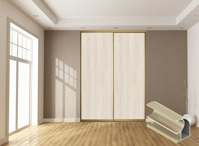 Дверь-купе 2850*600(700,800,900) мм, золото матовое, Каньон ледяной LAMARTY