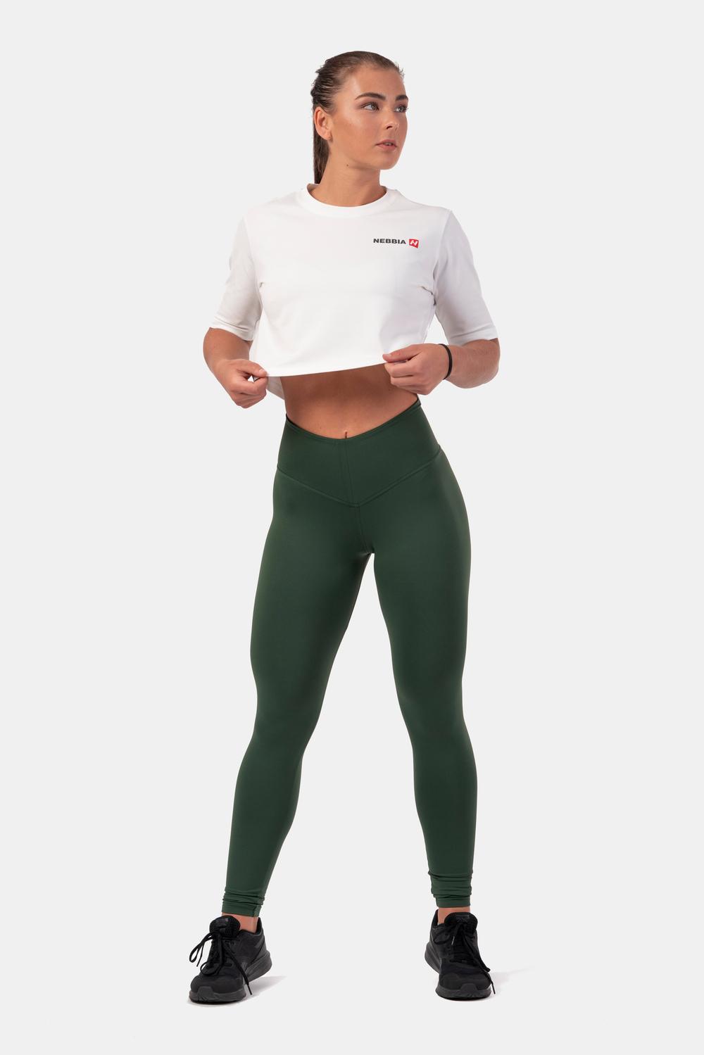 Футболка MINIMALIST LOGO NEBBIA CROP TOP 600 Белая