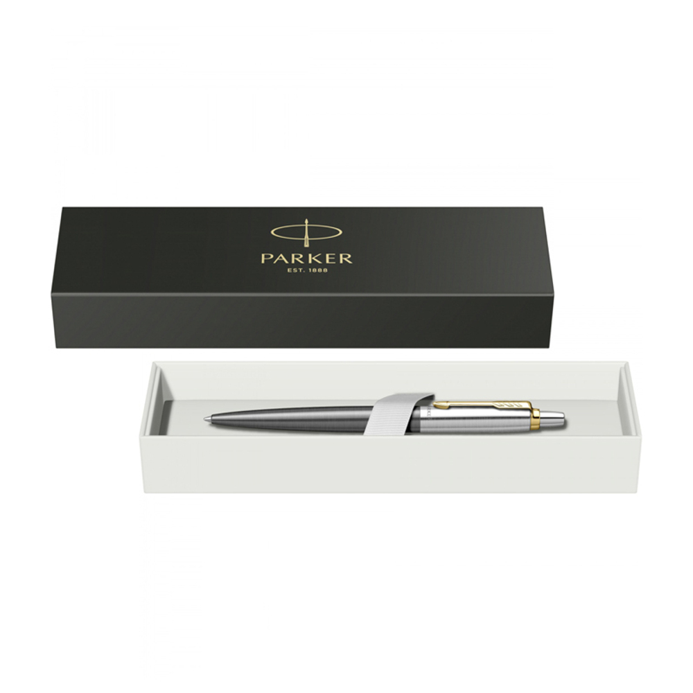 Шариковая ручка Parker Jotter Grey Core GT Mblue в подарочной коробке