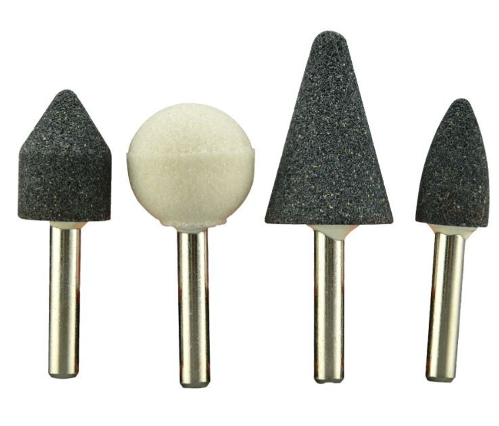 Набор шарошек абразивных 5шт, 14, 18, 25 мм, хвостовик 6 мм (APLS15-05PC) P.I.T.