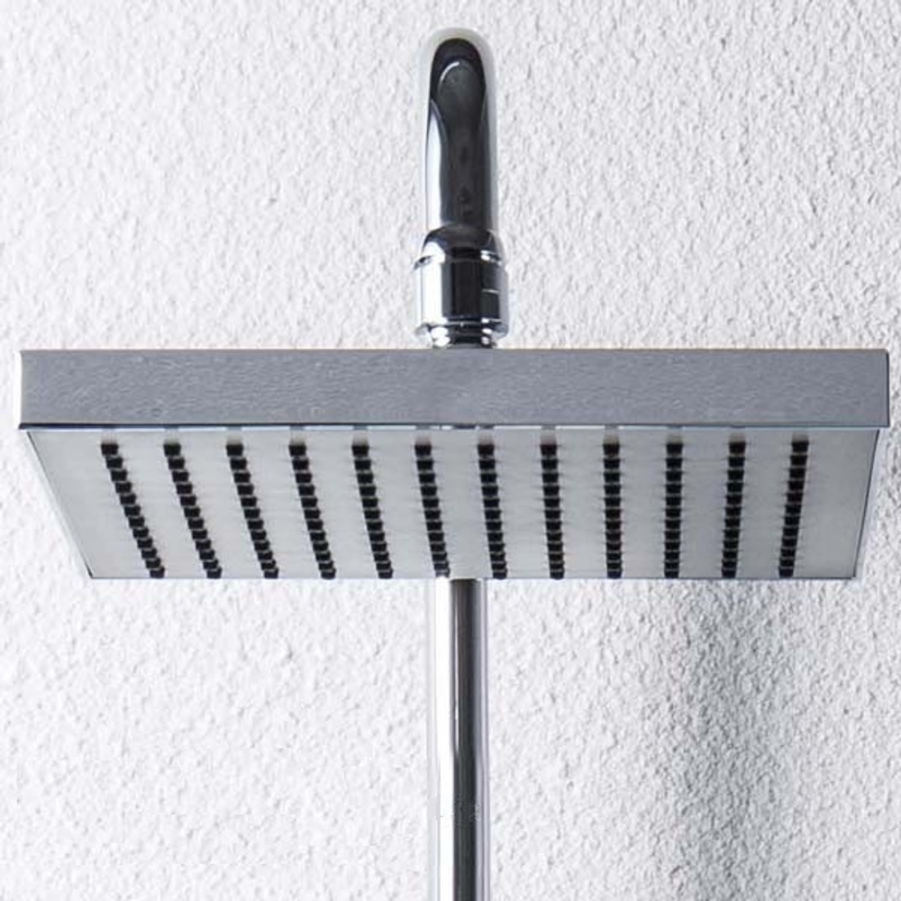 OPAL душевая колонна со смесителем для ванны, поворотный излив (верхний душ квадратной формы)(F6125183CP-A-RUS)