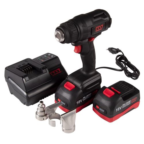 MIGHTY SEVEN (DHG-101A) Аккумуляторный термофен, 18 В, 7 предметов