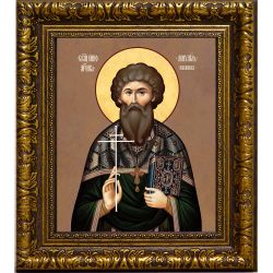 Михаил Мякишев священномученик. Икона на холсте.