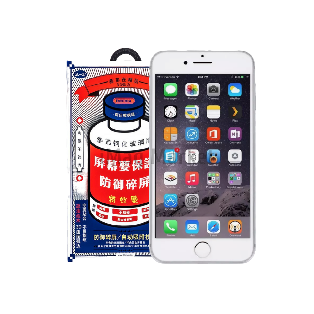 Защитное стекло REMAX GL-27 Medicine для Apple iPhone 7/8/SE 2020/SE 2022, 3D, белая рамка, 0.3 мм