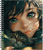 Тетрадь общая "Anime cats", 48 л., гребень
