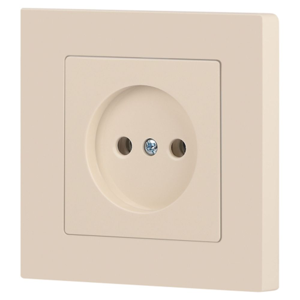 Розетка Intro Accent 6-201-02 2P 16А-250В IP20 СУ AL/CU слоновая кость | Intro